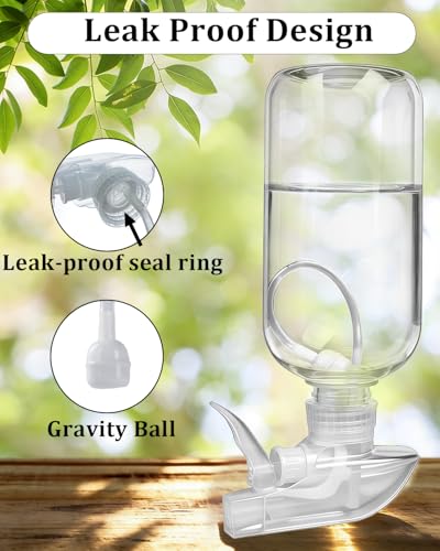 2 Pack 360° Spray Bottles, 16 oz Plastic Small Containers with Adjustable Spray Nozzles, Spray Bottles for Hair, Cleaning Solutions, BBQ and Plants Clear - color: Clear, size: 16 Ounces