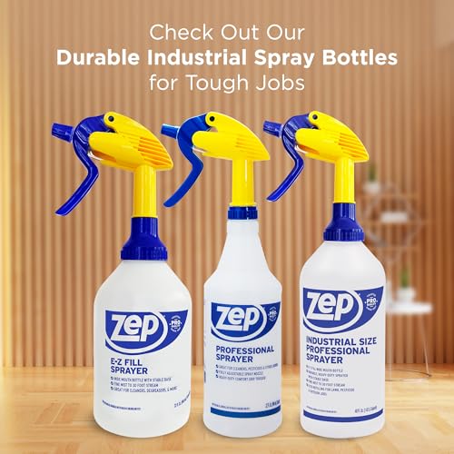 Zep Professional Sprayer Bottle 32 ounces - Up to 30 Foot Spray, Adjustable Nozzle