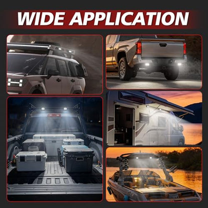 3 Inch LED Pod Cube Light 2PCS Off Road Rear Bumper Backup Reverse LED Light Camping Scene Auxiliary Lights Cargo Truck Bed Boat Work Lights - color: White Diffuse