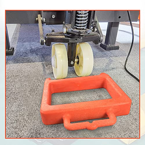 ROBLOCK Pallet Jack Chock Heavy Duty Wheel Chock, Pallet Jack Stopper for Truck 14.2" Length x 11.2" Width x 2" Height (1 Pack, Orange) - color: Orange(1 Pack)