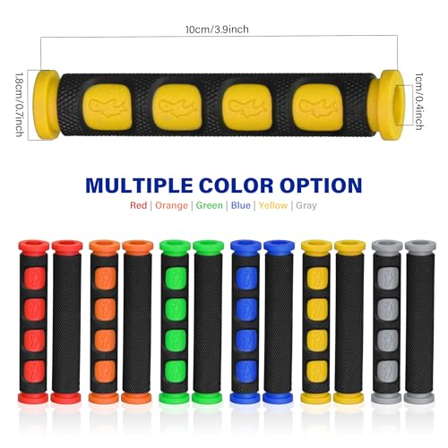 2Pcs Universal Motorcycle Brake Lever Cover Handle Silicone Sleeve Motorbike Bicycle Handles Grips Protection Accessories - color: yellow