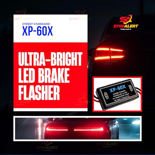NEW XP 60X +60 Brake Flasher Universal Stop bulbs & Tail Light Relay Pre-programmed pattern (rapid flash, low flash & steady) LEDs & OTHERS for Cars, Trucks, Motorcycles - 5A 60W