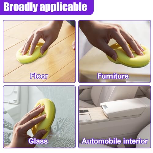 Craedli Car Wax Applicator Pads, 4 Inch Round Soft Fine Polishing Foam Pads, Car Sponge Buffing Pad Auto Cleaning & Detailing Tool for Applying Dressings, Polishes, Waxes (6PCS) - size: 6PCS