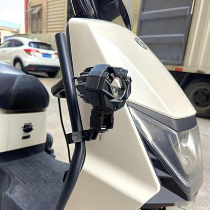 Motorcycle Spotlight Bracket, 2PCS Headlight Holder, Heavy-Duty Tube Clamp Mounting Bracket for 20mm-32mm ATV UTV Roll Bar (0.78-1.25 inch) - size: 0.78-1.25 inch