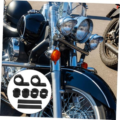 Alipis 2pcs Car Light Clip Light Mounts Motorcycle Turn Signal Bracket Motorcycle Headlight Holder Roof Bracket Motorcycle Headlight Bracket Light Clamp Black High Strength Aluminum