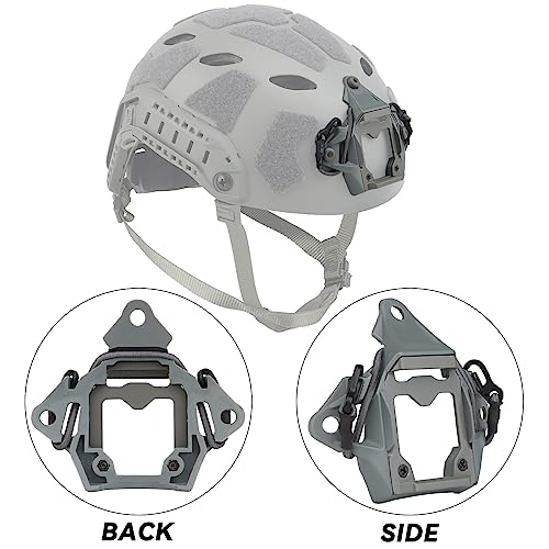 Tactical Helmet NVG Mount Shroud Steel Sports Camera Bracket Base for Fast Helmet - color: Grey