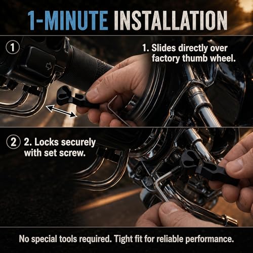 Throttle Lock/Cruise Control Lever for Davidson, Made T6 Aluminum