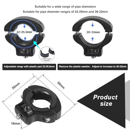 Motorcycle Bike Handlebar Mount Selfie Stick for Gopro, Motorcycle kit Clamp Mount Accessories Compatible with Insta 360 ACE Pro X5 X4 X3 X2 X RS R GO 3 2, Gopro Hero 13 and DJI OSMO Action 5 Camera