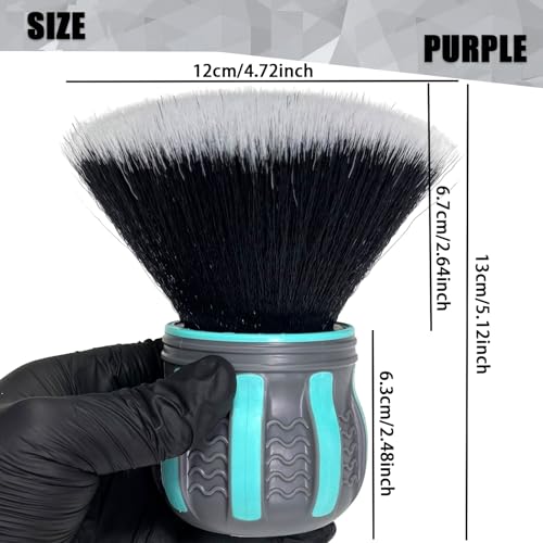Ultra Soft Detailing Brush, Handle XL Brush - Ultra Soft Bristles, Multi-Color Handles, Removable Brush Heads, with Storage Rack, Covers Large Area Inside or Outside Vehicles(Green) - color: Green