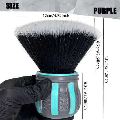 Ultra Soft Detailing Brush, Handle XL Brush - Ultra Soft Bristles, Multi-Color Handles, Removable Brush Heads, with Storage Rack, Covers Large Area Inside or Outside Vehicles(Green) - color: Green