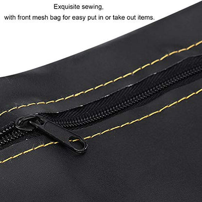 KIMISS Motorcycle Under Seat Bag, PU Leather Motorcycle Scooter Under Seat Storage Pouch Bag Organizer