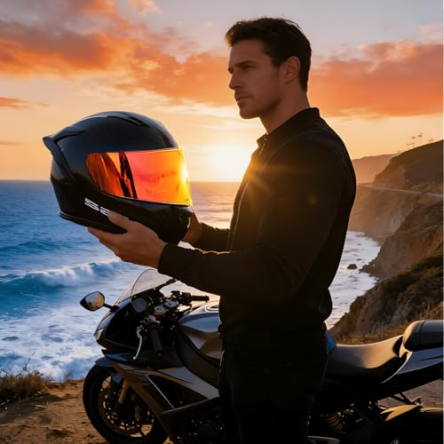 RIDERCO Sedici Strada 2 Visor Replacement, Motorcycle Helmet Face Shield Compatible with Strada 3 Citation FT2 Vector FF801 FF397 FF813, Clear, Day and Night Use - color: Clear