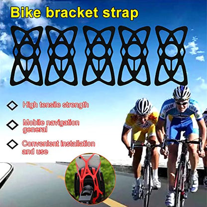 Kinizuxi Motorcycle Phone Mount Tether 6 Pack,Replacement Silicone Bands for Bike Phone Holder, Phone Holder Grip Rubber Strap Security Bands for Bike, Bicycle,Motorcycle, Handlebar,Scooter