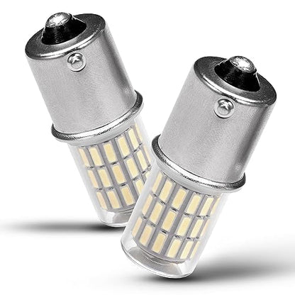 Heifymi 1156 LED Bulb 12V 24V LED Reverse Lights 1141 1003 7506 BA15S P21W Super Bright 6000K Replacement for Car Back up Tail Brake Lawn Mower Lights, 2 Pack - color: 6000K Daylight White, size: BA15S (2 Count)