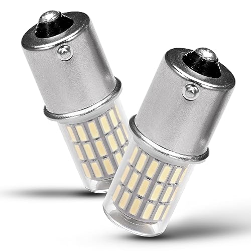 Heifymi 1156 LED Bulb 12V 24V LED Reverse Lights 1141 1003 7506 BA15S P21W Super Bright 6000K Replacement for Car Back up Tail Brake Lawn Mower Lights, 2 Pack - color: 6000K Daylight White, size: BA15S (2 Count)