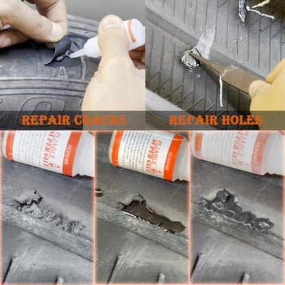 NORSHIRE Tire Repair Nail,Self-Tapping Screw,Tire Repair Kits,Tire Screw Plug,Tire Repair Rubber Nail,Tire Fix,Suitable for car, Motorcycle, ATV, Jeep, Truck, Tractor tire Puncture Repair