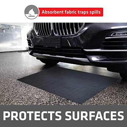 Drymate XL Oil Spill Mat (36" x 59"), Premium Absorbent Oil Pad, Reusable, Washable, Durable, Waterproof Backing Contains Liquids, Protects Garage Floor Surface (USA Made) - size: 36" x 59" (1-Pack)