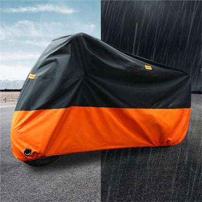 UV Protective Cover Coat Waterproof Dustproof Bike Scooter Rain Motors Dust Protector for All Season(Medium) - color: Medium