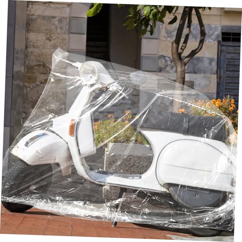 BESTOYARD 2Pcs Heavy Duty Outdoor Protector for Bikes Scooters Clear Dust Rain Shield Weatherproof Design for All Conditions