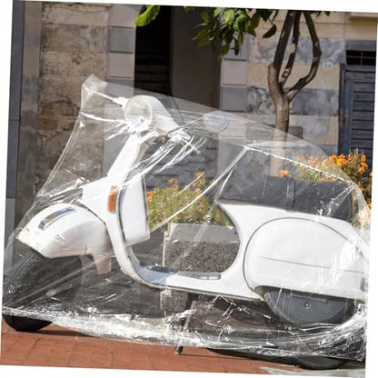 BESTOYARD 2Pcs Heavy Duty Outdoor Protector for Bikes Scooters Clear Dust Rain Shield Weatherproof Design for All Conditions