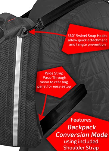 Chase Harper USA 1650 Strap Mount Tank Bag - Water-Resistant, Tear-Resistant, Industrial Grade Ballistic Nylon with Anti-Scratch Rubberized Polyester Bottom, Adjustable Strap Mounting System - size: Strap Mount