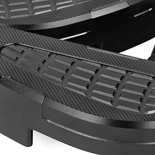 Motorcycle Rear Passenger Extension Foot Pad Footpegs Foldable Pedals Rests Footrest for Vespa Primavera 125 150 Sprint 125 150 2017 2018 2019 2020 2021 2022 (Black)