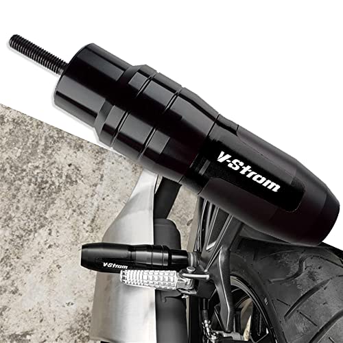 For SUZUKI V-Strom 250 650 1000 DL250 DL650 DL1000/V-Strom1000/XT Motorcycle CNC Aluminum Frame Crash Pad Exhaust Sliders Crash Protector slider - color: black
