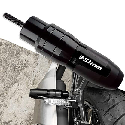 For SUZUKI V-Strom 250 650 1000 DL250 DL650 DL1000/V-Strom1000/XT Motorcycle CNC Aluminum Frame Crash Pad Exhaust Sliders Crash Protector slider - color: black
