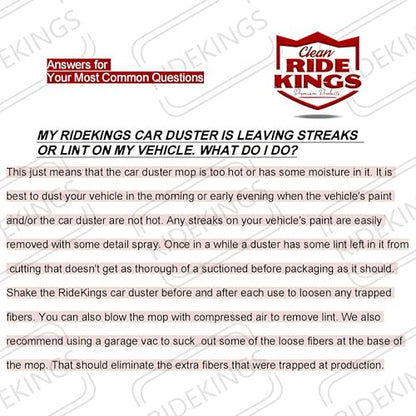 Car Duster Exterior Scratch Free,Car Dust Brush with Extendable Telescoping Handle to Remove Dust Pollen,Duster for Car,Truck,RV and Motorcycle,Large Auto Mop Duster Head, Wax Cotton Hair - color: Red Set-cotton