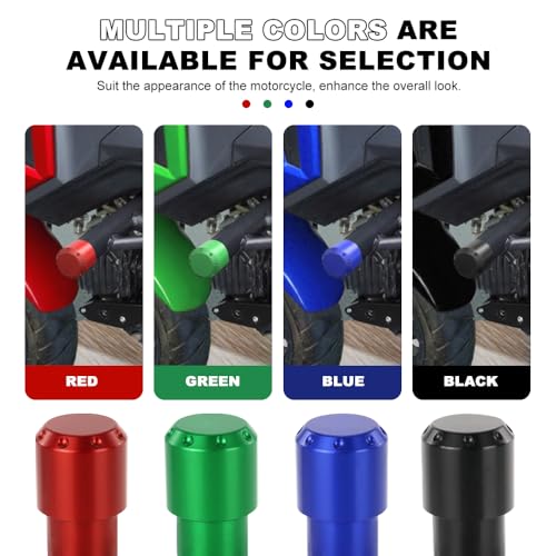 Xitomer Stylish 6061-T6 Aluminum Crash Bar Guard Balls - 4 Color Motorcycle Guardrail End Caps (Black) - color: Black