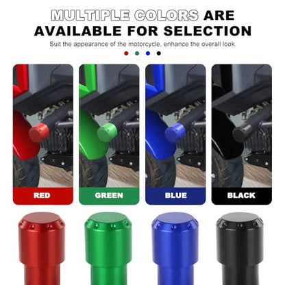 Xitomer Stylish 6061-T6 Aluminum Crash Bar Guard Balls - 4 Color Motorcycle Guardrail End Caps (Black) - color: Black
