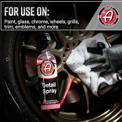 Adam's Detail Spray (16 fl. oz) - Quick Waterless Car Detailer | Polisher Clay Bar & Car Wax Booster | Adds Shine & Gloss Depth - size: 16 fl. oz