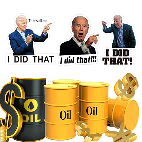 300 Pcs I Did That Biden Stickers,Joe Biden Stickers Funny I Did That - Pointed to Your Left,That's All Me Car Bumper Reflective Waterproof Humor Decals for Gas Pump Motorcycle Helmet Laptop Window
