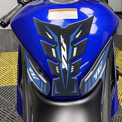 For YZF R25 R3 YZF R3 YZF R25 YZFR25 YZFR3 2025 motorcycle side tank pads tank pads knee pads protectors decals traction pads yzf r3 r25 2019-2025 motorcycle accessories (blue)
