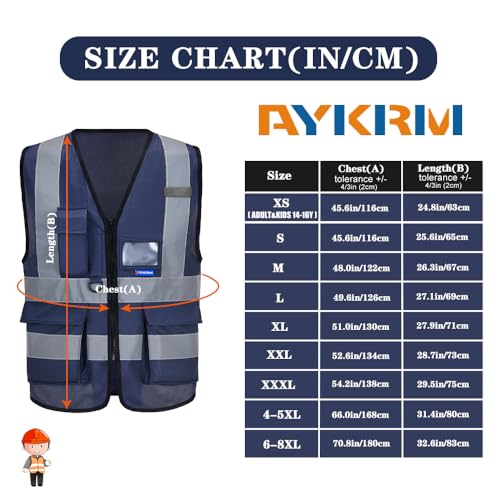 safety vest for women navy blue - color: Navy, size: Large