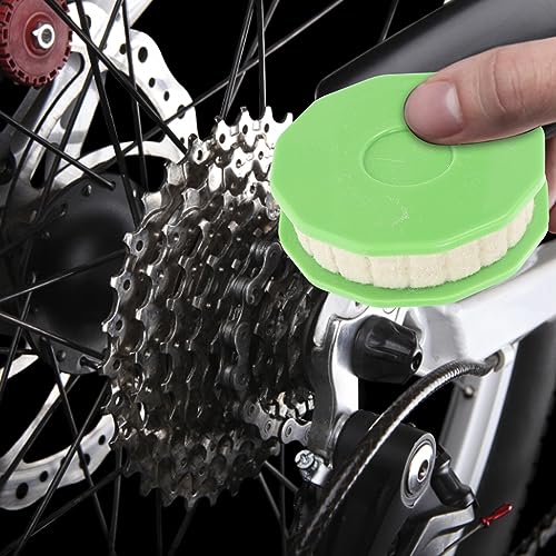 Toddmomy 2pcs Bike Roller Lubricator Tool Bike Chain Oiler Lubricator Bike Chain Roller Oiler for Mountain Bike City - color: Light Green