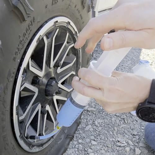 TireJect Off-Road Tubeless Tire Sealant Kit: Fix a Flat Tire & Prevent Flat Tires, Seal Punctures Leaks Dry Rot Thorns Nails Screws, tire Repair Slime, Puncture tire Sealer (40oz, 4-Tire Value Pack) - size: 40oz