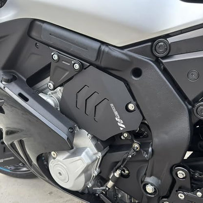 for CF Moto 675SS Motorcycle Engine Guard Protectors for CFMOTO 675SR 675NK 675SRS, CNC Aluminum, Black, Side Protection Shields, Bolt-On Installation, 2-Piece Set