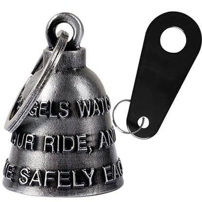 Dream Apparel Motorcycle Bell Guardian Angel Drive Away Gremlin, Biker Bell for Men Women Rider Riding, Good Luck Gift - color: The Angles Bring You Home Safely