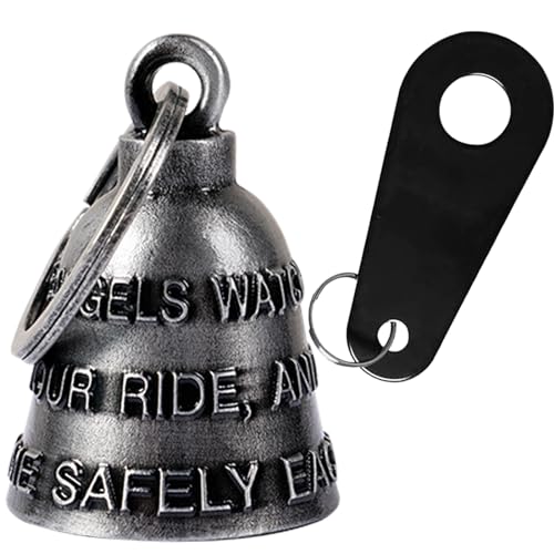 Dream Apparel Motorcycle Bell Guardian Angel Drive Away Gremlin, Biker Bell for Men Women Rider Riding, Good Luck Gift - color: The Angles Bring You Home Safely