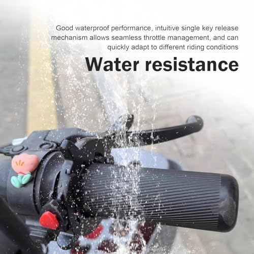 Motorcycle Cruise Control Assist, Anti-skid Cruise Control Handlebar Lock, Handlebar Clamp with Quick Release Throttle Button, Throttle Booster for Motorcycles E-bikes (Black)
