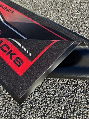 SIXTEN Motorcycle Mat for Honda 37.4 × 78.7 in - Environmental Garage & Paddock Mat - Washable, Oil-Absorbing & Eco-Friendly - Protection for Dirt Bike, Enduro & Motocross