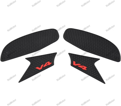 Motorcycle Tank Pads Rubber Protection Adhesive Non-Slip Side Tank Pad For Panigale V4 2025
