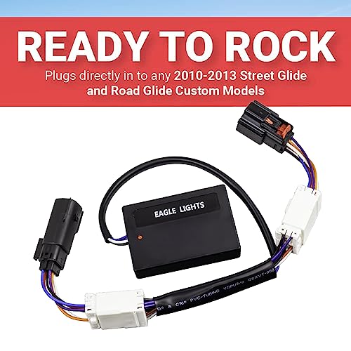 Eagle Equalizer Plug and Play Load Equalizer and Stabilizer for 2010-2013 Harley Davidson Motorcycle Street Glide and Road Glide LED Turn Signals - size: 10 - 13 Street / Road Glide