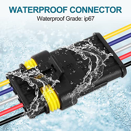 G 5 Pin Way Electrical Wire Connector Male Female Plug Socket Quick Disconnect Waterproof Plug Play for Car Truck Motorcycle Marine Boat - size: 5 PIN