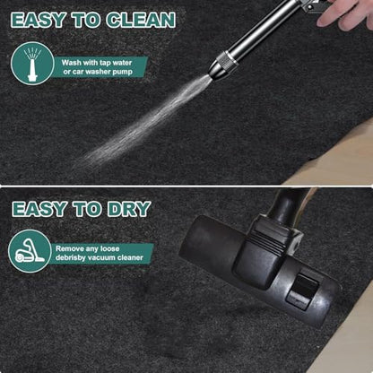 Oil Spill Mat, Garage Floor Mat for Under Car, Absorbent Oil Pad Waterproof Backing Protects Floor - size: 8'2"*19'7"