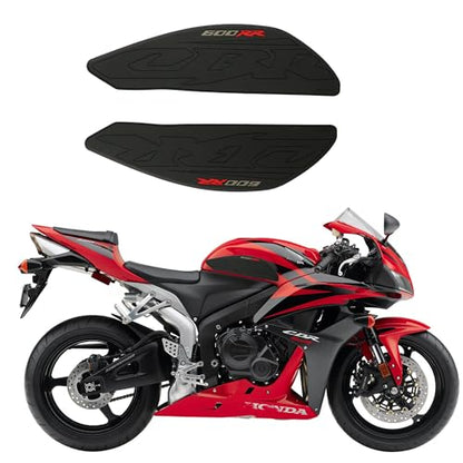 NIGHT CAT Fuel Tank Sticker,Gas Tank Pad for CBR 600RR 2007-2012,Motorcycle Fuel Tank Protector,Fuel Tank Side Traction pad,Anti Slip sticker(Tank Side Traction Pad) - color: Tank Side Traction Pad