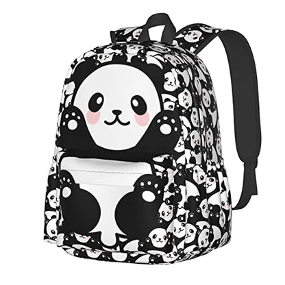 Panda Backpack Bookbag Laptop Backpacks Multipurpose Daypack for Boys Girls School Men Women Travel Hiking - color: Panda