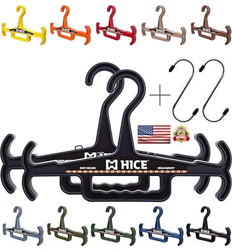 HICE - Titan Vest Hanger | Original Heavy Duty Plate Carrier & Body Armor Hanger | 200 lb Load Capacity | Durable High Impact Resin | for Police, Military, Scuba & Tactical Gear (Black, Set of 2) - color: Tan, size: Set of 2