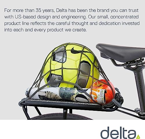 Small Cargo Net (2-Pack) by Delta Cycle - Expandable Bungee Net with Hooks Stretches 2X in Size - Bike Cargo Net Keeps Your Gear Tightly in Place for Bikes & Kayaks - style: 2-Pack Elasto Net